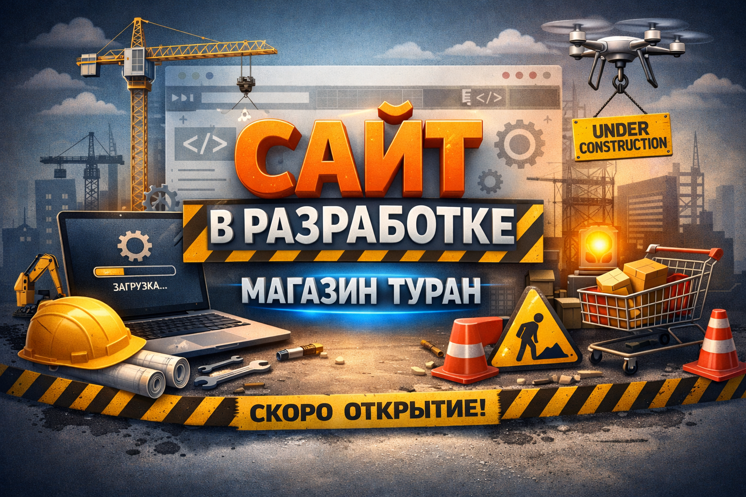 Сайт в разработке — Магазин Туран